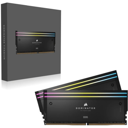 Оперативная память Corsair Dominator Titanium RGB 2x32ГБ DDR5 6000 МГц CMP64GX5M2B6000C30