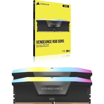 Оперативная память Corsair Vengeance RGB 2x16ГБ DDR5 6000 МГц CMH32GX5M2E6000C36