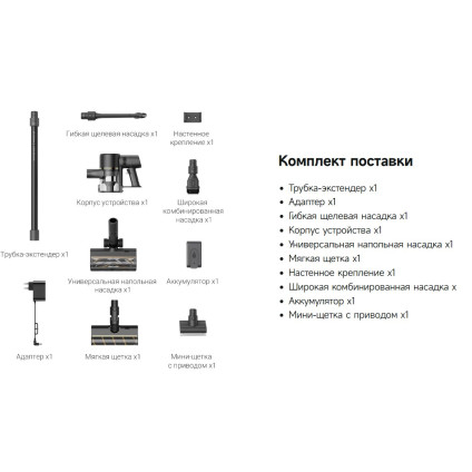 Пылесос Dreame Cordless Vacuum Cleaner R10 Pro (черный)