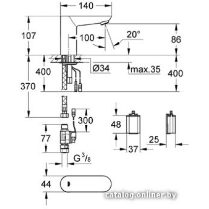 Кран Grohe Euroeco Cosmopolitan E 36271000