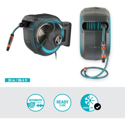 Катушка со шлангом Gardena Катушка со шлангом автоматическая RollUp 18625-20 (13 мм, 30 м)