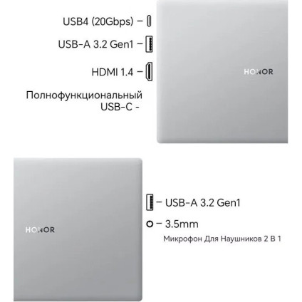 Ноутбук HONOR MagicBook X16 Plus 2024 BRI-7651 5301AJLT