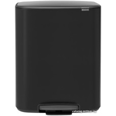 Система сортировки мусора Brabantia Bo Pedal Bin 2 x 30 л (черный матовый)