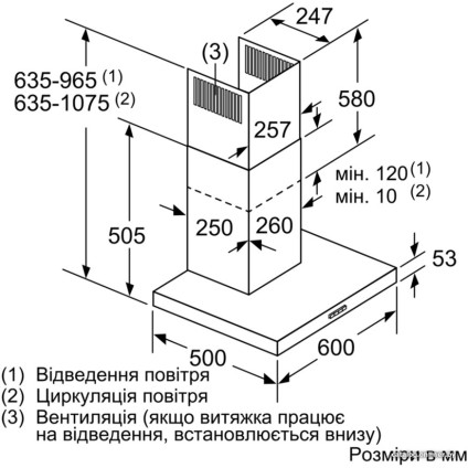 Кухонная вытяжка Bosch DWB66DM50