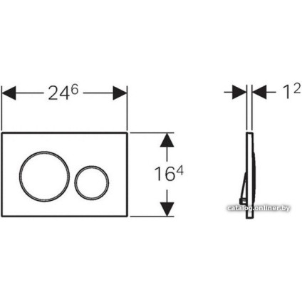 Панель смыва Geberit Sigma 20 115.882.KJ.1 (белый/глянцевый хром)