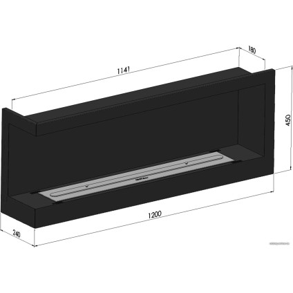 Биокамин SimpleFire Corner 1200 L