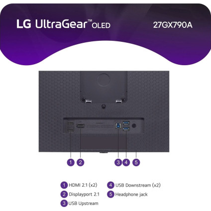 Игровой монитор LG UltraGear OLED 27GX790A-B