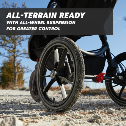 Коляска прогулочная «книга» Baby Jogger Summit X3 (midnight black)