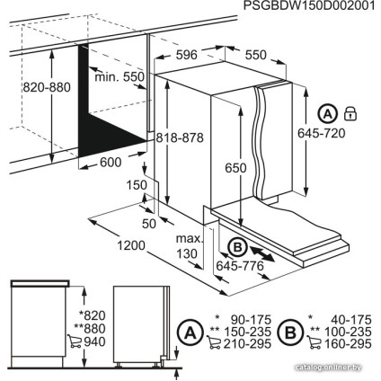 Встраиваемая посудомоечная машина Electrolux EEA27200L