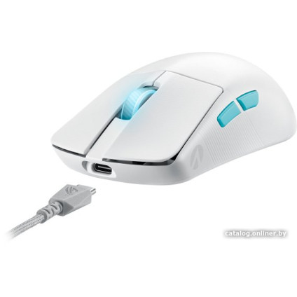 Игровая мышь ASUS ROG Harpe Ace Aim Lab Edition White
