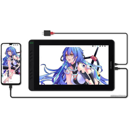 Графический монитор Huion Kamvas 13 (фиолетовый)