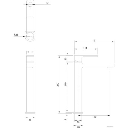 Смеситель Omnires Baretti BA7812 BL