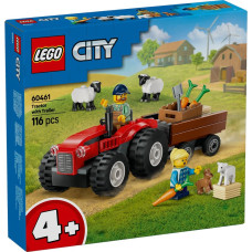 Конструктор LEGO City 60461 Красный фермерский трактор с прицепом и овцами