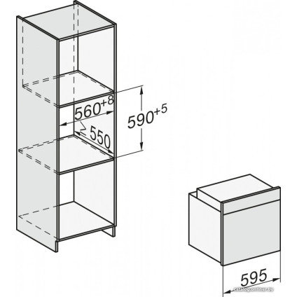 Электрический духовой шкаф Miele H 7260 B EDST/CLST