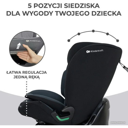 Детское автокресло KinderKraft Oneto3 i-Size (черный)