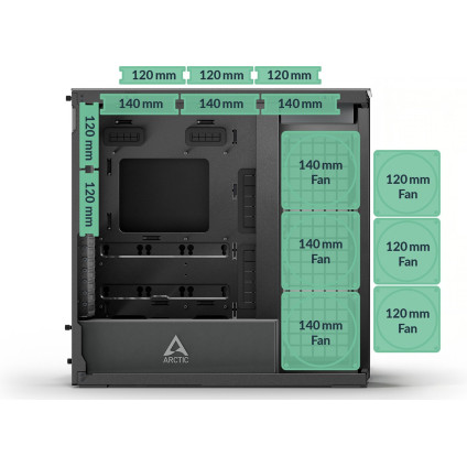 Корпус Arctic Xtender VG ACPCC00016A