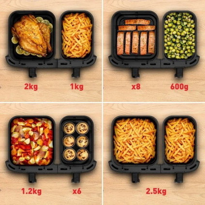 Аэрогриль (аэрофритюрница) Tefal Dual Easy Fry EY942AE0