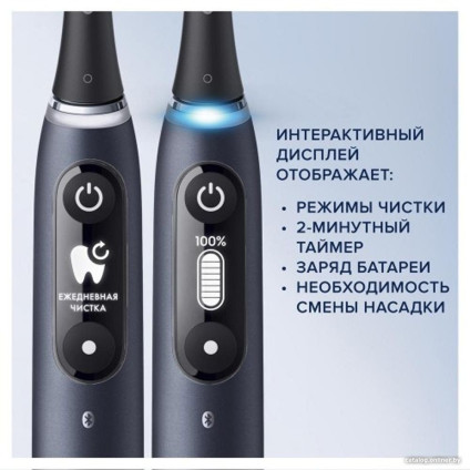 Электрическая зубная щетка Oral-B iO 5 Duo (черный/белый)