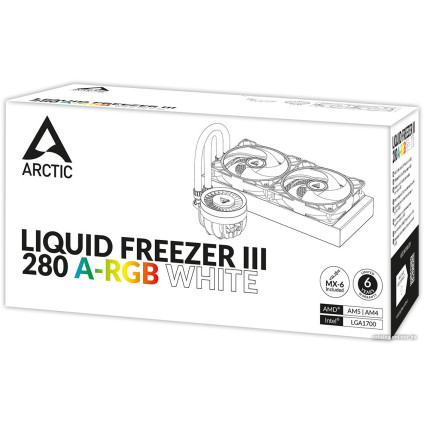 Система жидкостного охлаждения для процессора Arctic Liquid Freezer III 280 A-RGB White ACFRE00151A