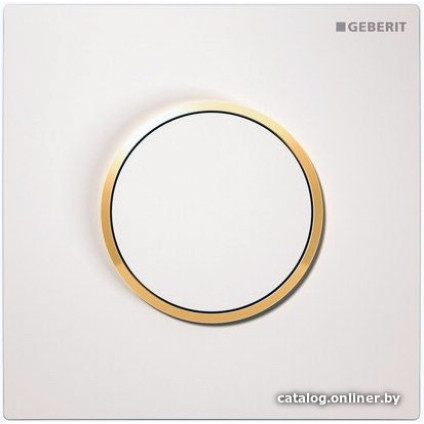 Панель смыва Geberit Sigma 10 HyTouch 116.015.KK.1 (белый/золотистый)