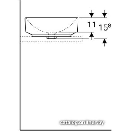 Умывальник Geberit VariForm 500.768.01.2