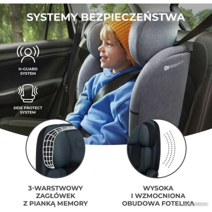 Детское автокресло KinderKraft Oneto3 i-Size (черный)