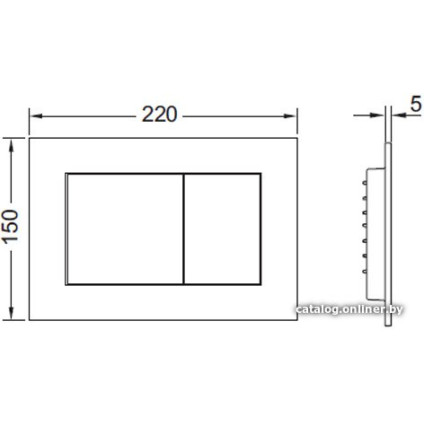 Панель смыва Tece Now 9240400 (белый)