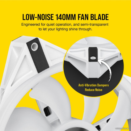 Комплект вентиляторов для корпуса Corsair iCUE QL140 RGB White Dual Pack CO-9050106-WW