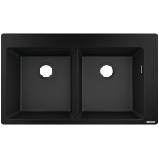 Кухонная мойка Hansgrohe S51 S510-F770 Built-in sink 370/370 43316170 (черный графит)