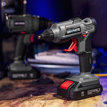 Термоклеевой пистолет GRAPHITE 58G040 (без АКБ)