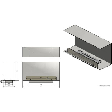 Биокамин Infire Inside C800 Vers1