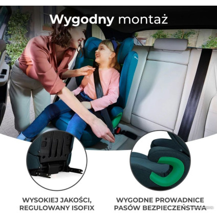 Детское автокресло KinderKraft Junior Fix I-size (зеленый изумруд)