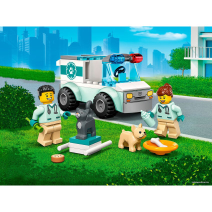 Конструктор LEGO City 60382 Ветеринарный фургон