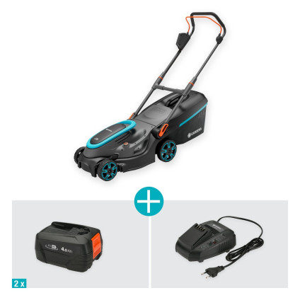 Газонокосилка Gardena PowerMax 37/36V P4A Set 14638-20 (с 2-мя АКБ)
