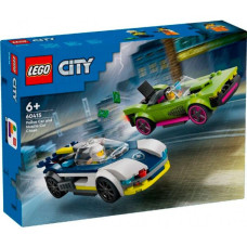 Конструктор LEGO City 60415 Погоня на полицейской машине и маслкаре