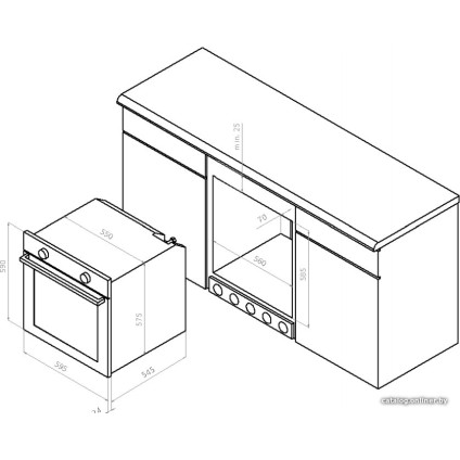 Газовый духовой шкаф Solgaz SPG-67