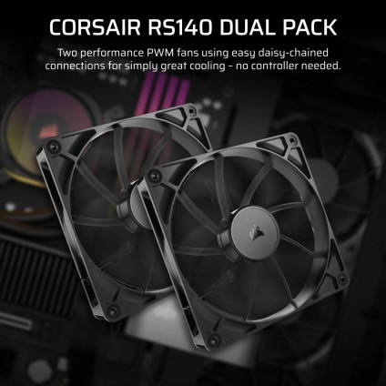 Комплект вентиляторов для корпуса Corsair RS140 Dual Pack CO-9050191-WW