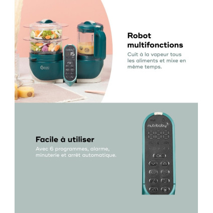 Блендер-пароварка Babymoov Nutribaby+ A001136 (зеленый)