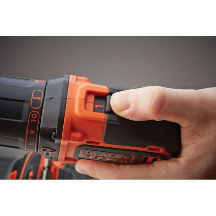 Ударная дрель-шуруповерт Black & Decker BDCHD18K1B2 (с 2-мя АКБ, кейс)