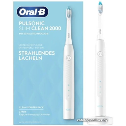 Электрическая зубная щетка Oral-B Pulsonic Slim Clean 2000 (белый)