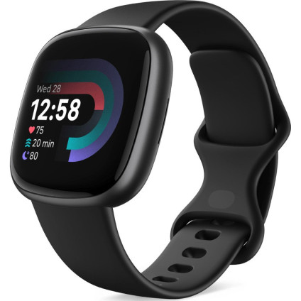 Умные часы Fitbit Versa 4 (черный/черный алюминий)