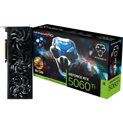 Видеокарта Gainward GeForce RTX 5060 Ti Python III OC 16GB NE7506TS19T1-GB2061T