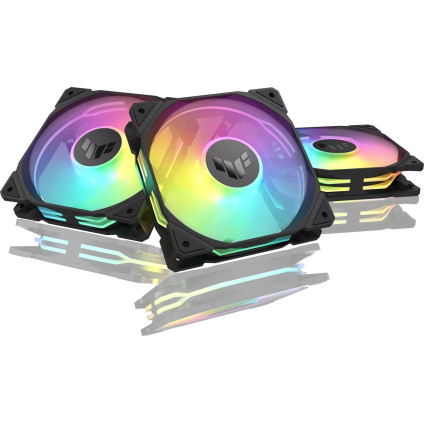 Комплект вентиляторов для корпуса ASUS TUF Gaming TR120 ARGB Reverse Triple Pack (черный)