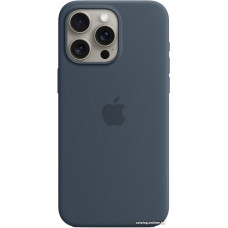 Чехол для телефона Apple MagSafe Silicone Case для iPhone 15 Pro Max (синий шторм)
