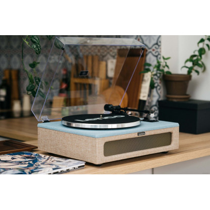 Виниловый проигрыватель Lenco LS-440 (серый/голубой)